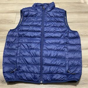 Hawke &‎ Co Mens Puffer Vest M Navy Sport Performance Duck Down Feather